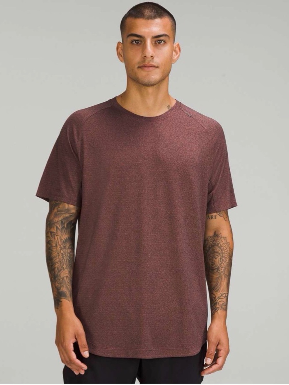 Lululemon Drysense Training Short Sleeve Shirt
Black / Brier Rose Medium